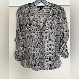 Zebra-print blouse